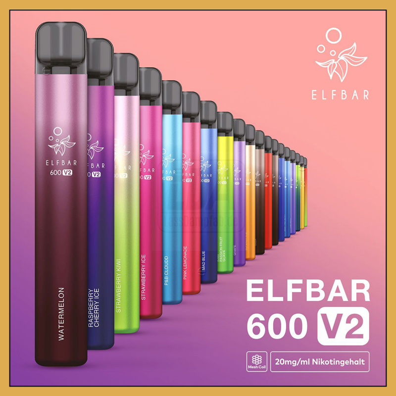 Elfbar 600 V2 Einweg E-Zigarette 20 mg/ml