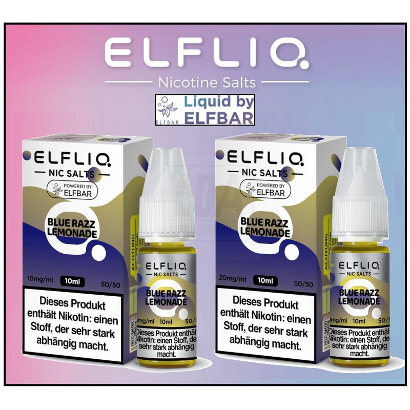 ELFLIQ Nikotinsalz Liquid Blue Razz Lemonade 10 ml