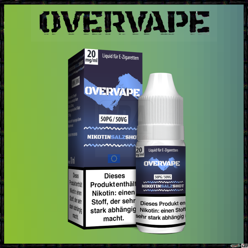 Overvape - Nikotinsalz Shot 10 ml 50PG / 50VG