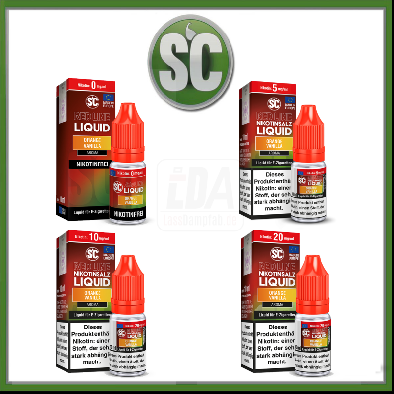 SC - Red Line - Orange Vanilla - Nikotinsalz Liqui...