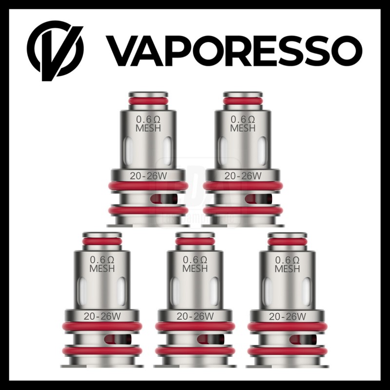 Vaporesso GTX Mesh Verdampferkopf 0,6 Ohm (5 Stüc...