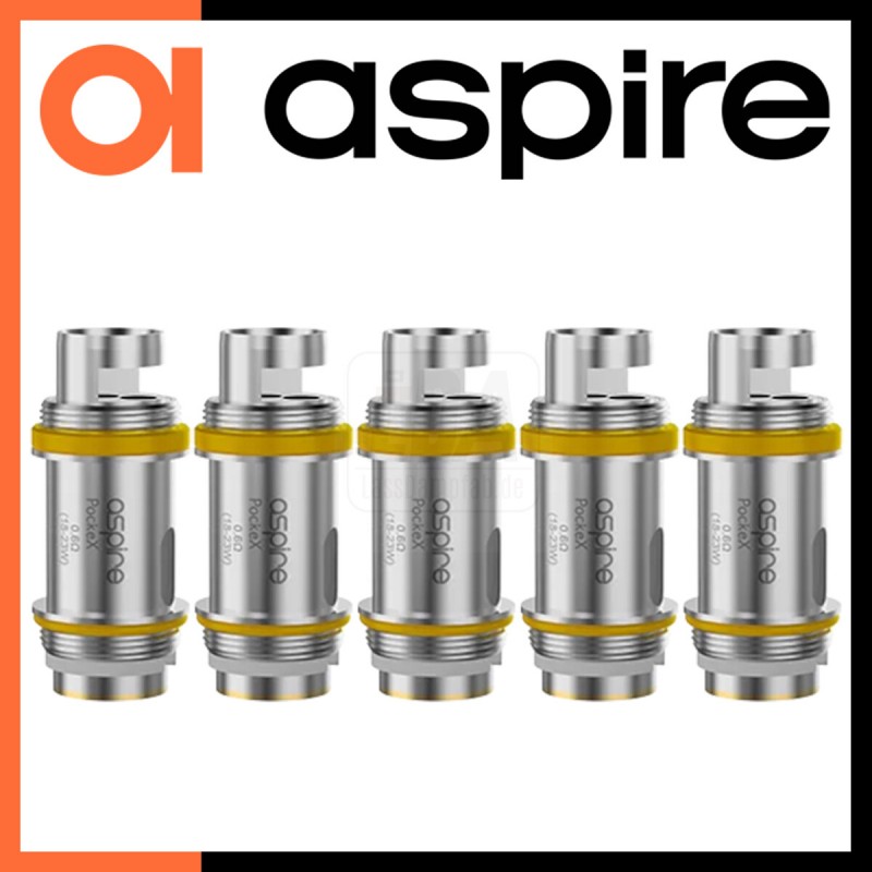 Aspire PockeX U-Tech 0,6 Ohm Verdampferkopf (5 St...