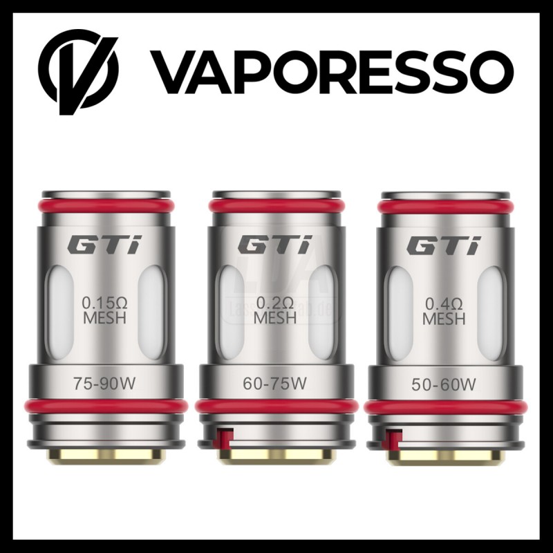 Vaporesso GTI Mesh Coil Verdampferkopf (5 Stück p...