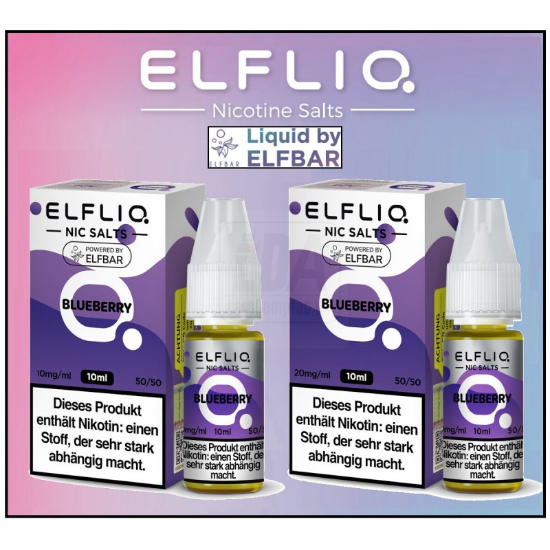 ELFLIQ Nikotinsalz Liquid Blueberry 10 ml