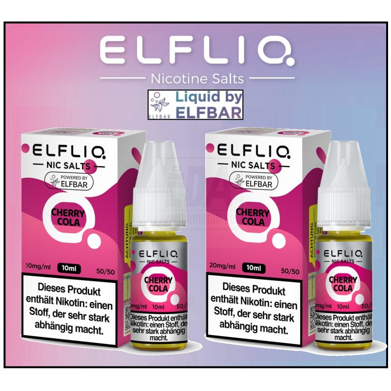 ELFLIQ Nikotinsalz Liquid Cherry Cola 10 ml