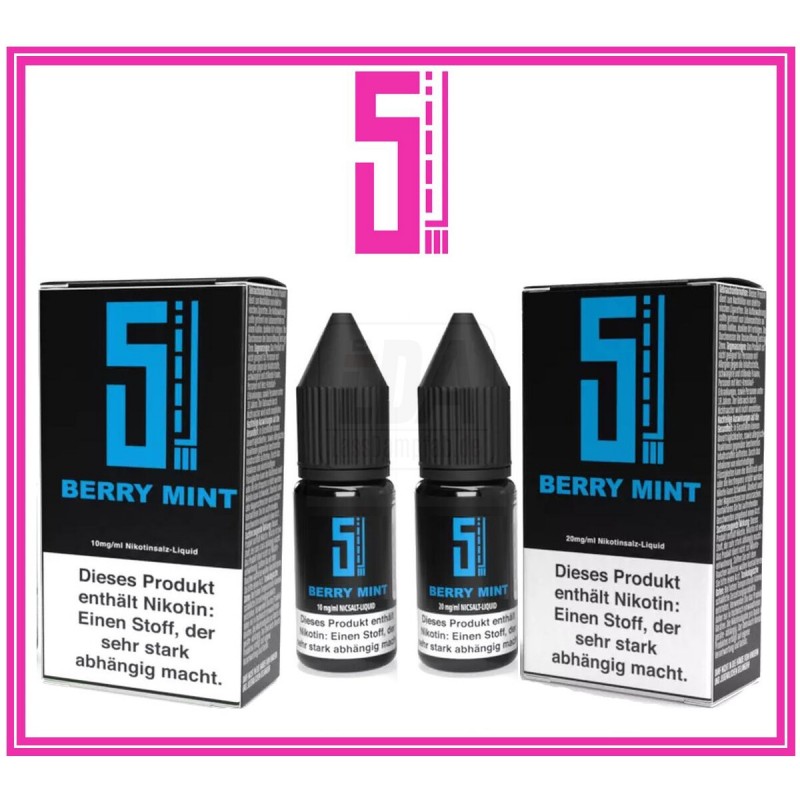 5EL Nikotinsalz Liquid Berry Mint 10 ml