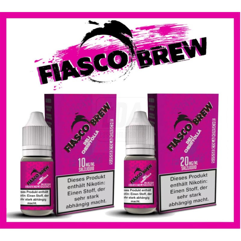 Fiasco Brew Hybrid Nikotinsalz Liquid Deli Cherryo...