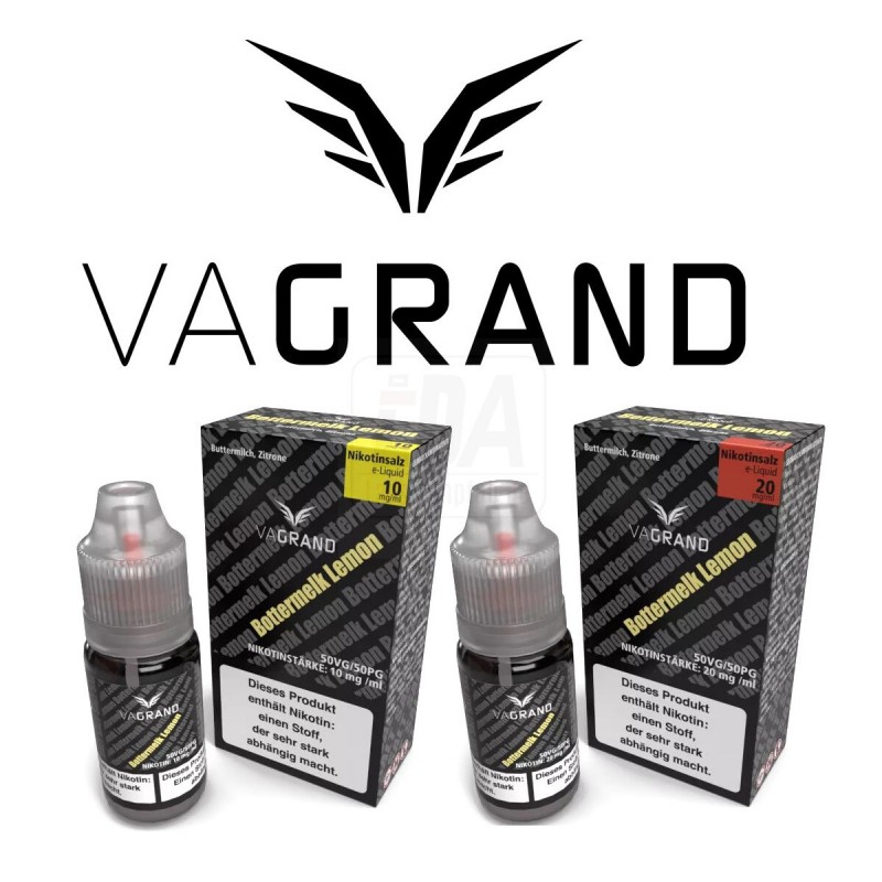 Vagrand Nikotinsalz Liquid Bottermelk Lemon 10 ml