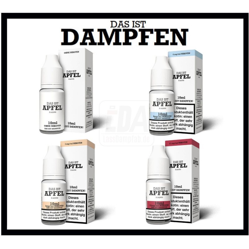 Das ist Dampfen Liquid Apfel 10 ml