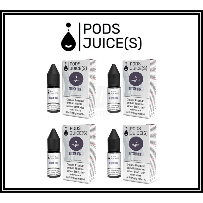 Pods Juice(s) Liquid Beeren Mix 10 ml