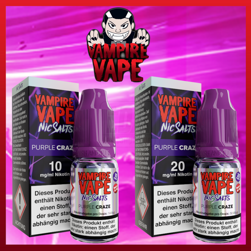 Vampire Vape Nikotinsalz Liquid Purple Craze 10ml