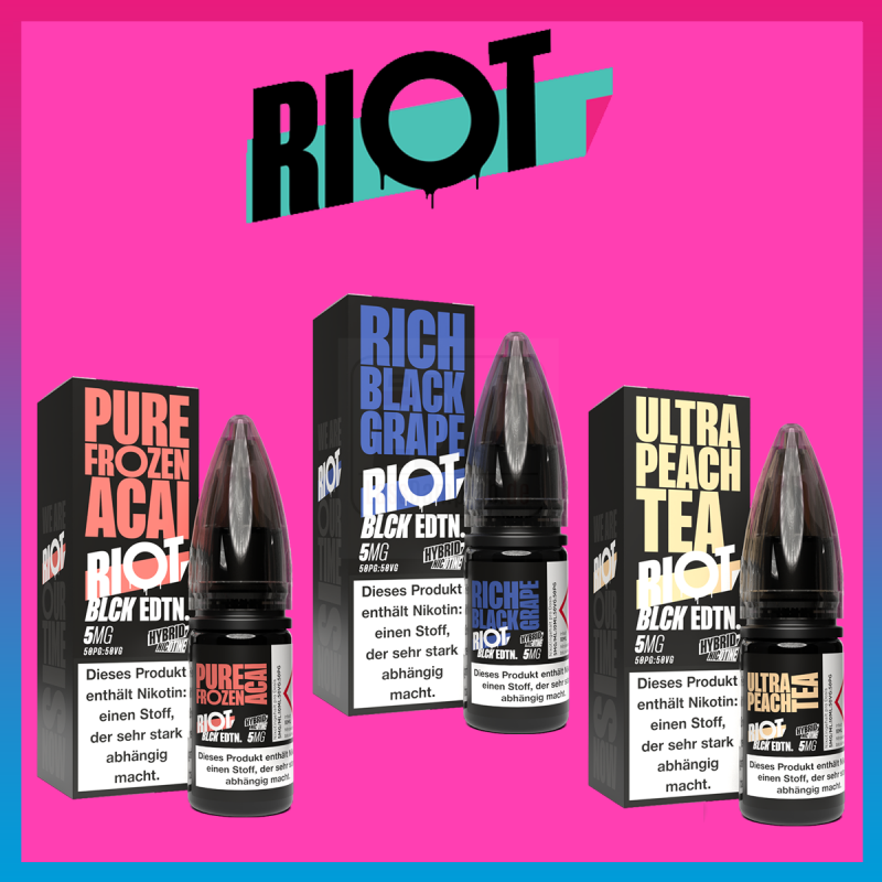 Riot Squad BLCK Edition Hybrid Nikotinsalz Liquid ...